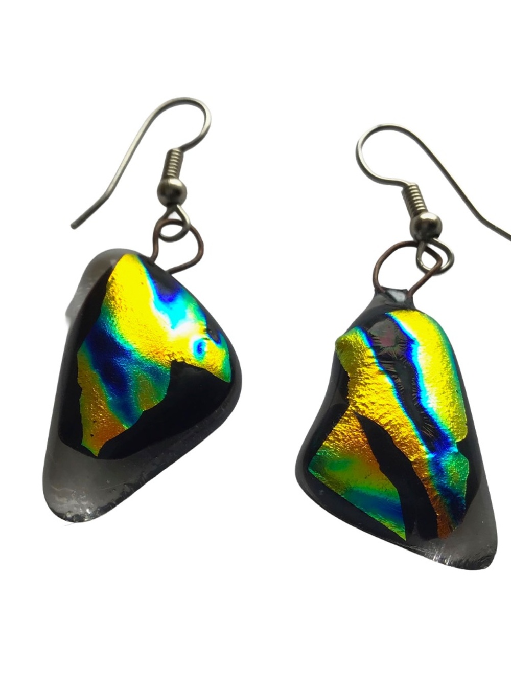 2005 Matson’s Gallery Breta’s One of a Kind Fused Glass Earrings.
